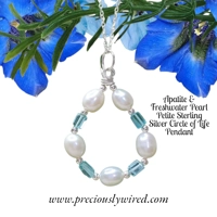 Apatite & Pearl Circle of Life Sm..
