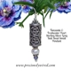 Tanzanite & Pearl Long Bali Bead Sterling Pendant