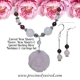 Rose Quartz & Garnet Sterling Chain Drop Necklac..