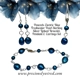 Pearl Peacock Blue Sterling Linked Set
