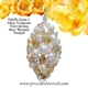 Citrine Yellow Pearl Sterling Silver Wire Wrappe..