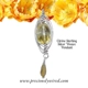 Citrine Sterling Weave Design Pendant