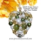 Citrine Peridot Green Pearl 14kt Yellow gold fil..