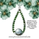 Chrome Diopside Coin Pearl Sterling Silver Wire ..