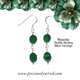 Malachite Double Swing Sterling Drop Earrings