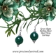 Agate Green Sterling Short Drop Earrings