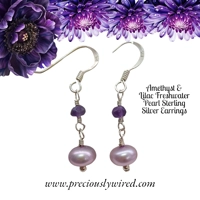 Amethyst & Lilac Pearl Sterling S..
