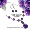 Amethyst Sterling Chain..