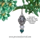 Emerald & Pearl Bali Bead Sterling Pendant