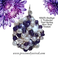 Amethyst Pearl Sterling Silver Wi..