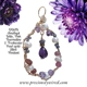 Iolite Amethyst Tourmaline Pearl gold filled Wir..