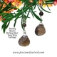 Smokey Quartz Sterling Silver Long Drop Earrings