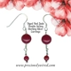 Jade Red Double Swing Sterling Drop Earrings