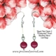 Jade Red Pearl Sterling Drop Earrings