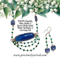 Kyanite Agate Onyx Gold-Filled OO..