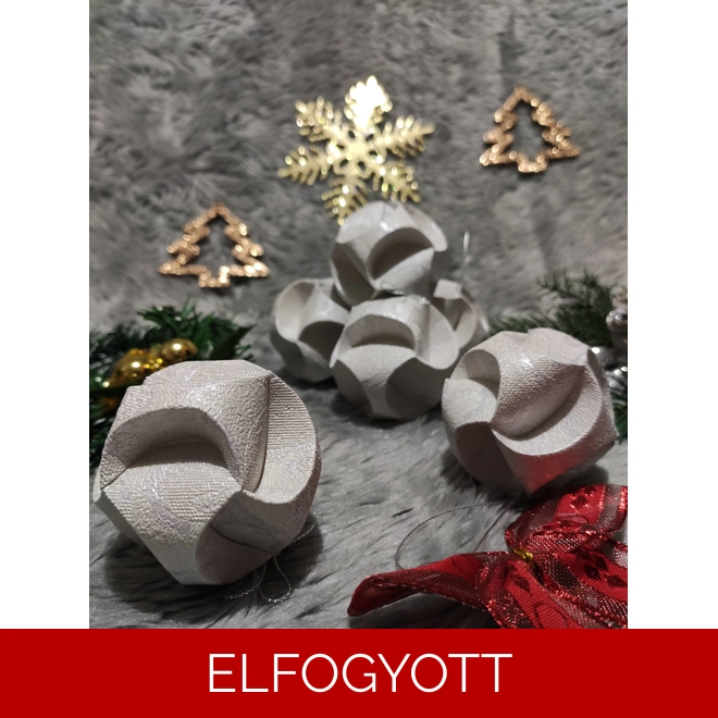 product Image for Fehér ekrü gömb függődísz szett (6 db) CSG06020