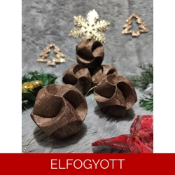 Csokibarna gömb függődísz szett (6 db) CSG06018