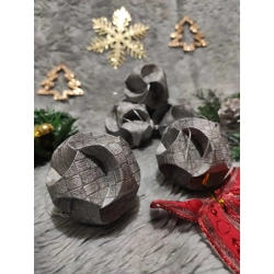 Grafitszürke gömb függődísz szett (6 db) CSG06016