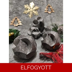 Grafitszürke gömb függődísz szett (6 db) CSG06016