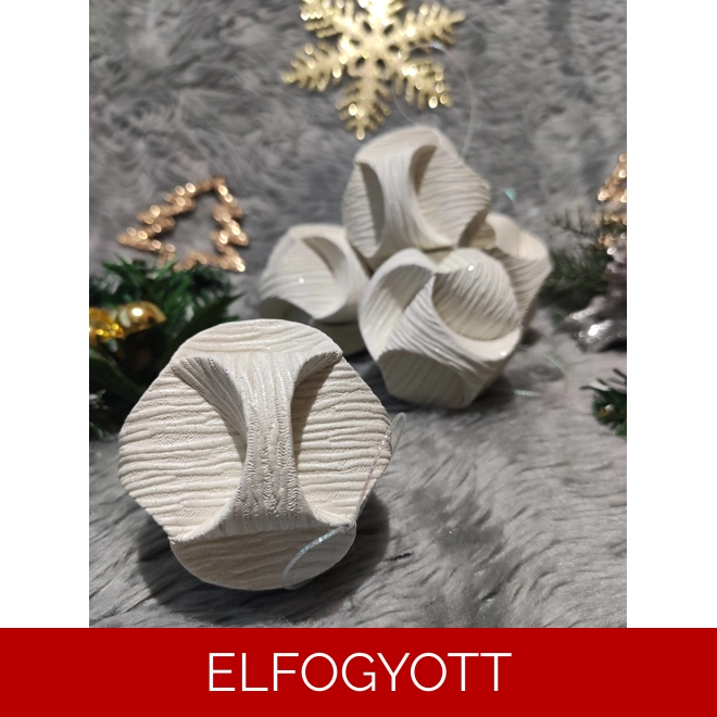 product Image for Csillogós ekrü gömb függődísz szett (5 db) CSG05001
