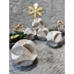 Beige gömb függődísz szett (6 db) CSG06012