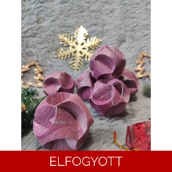 Magenta ezüst gömb függődísz szett (6 db) CSG06002