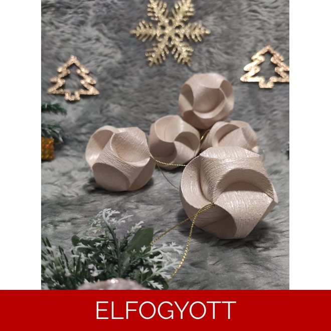 product Image for 6 darabos púderszínű gömb karácsonyfadísz szett CSG06037