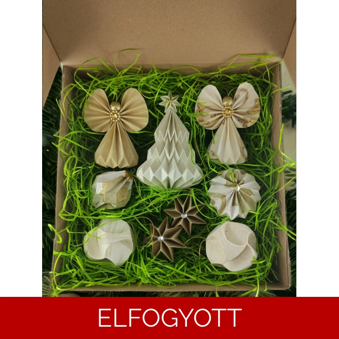 product Image for Karácsonyi ajándékbox válogatás - arany, ekrü színben KBO01