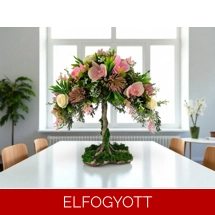 Kisfejű Orchideás Életfa Asztaldísz