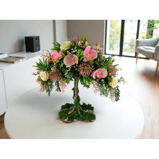 Additional Image for Kisfejű Orchideás Életfa Asztaldísz