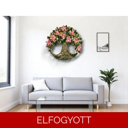 Életfa kopogtató élénk rózsaszín orchideákkal KPEF004