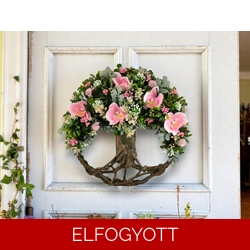 Életfa kopogtató rózsaszín orchideákkal KPEF005