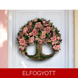 Életfa kopogtató rózsaszínes árnyalatokban KPEF009