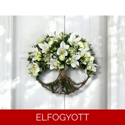 Fehér csónakorchideás kopogtató KPEF014