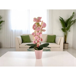 Rózsaszín nagyméretű egyszálas élethű orchidea OR121RS