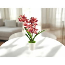 Pink kétszálas élethű csónakorchidea ORC209PK