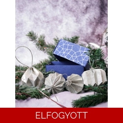 4 darabos szürkéskék karácsonyfadísz szett LNT04012