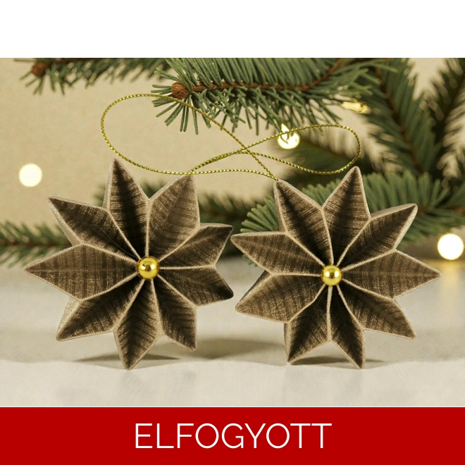 product Image for Pezsgőszínű, arany csillag szett 9CS02006