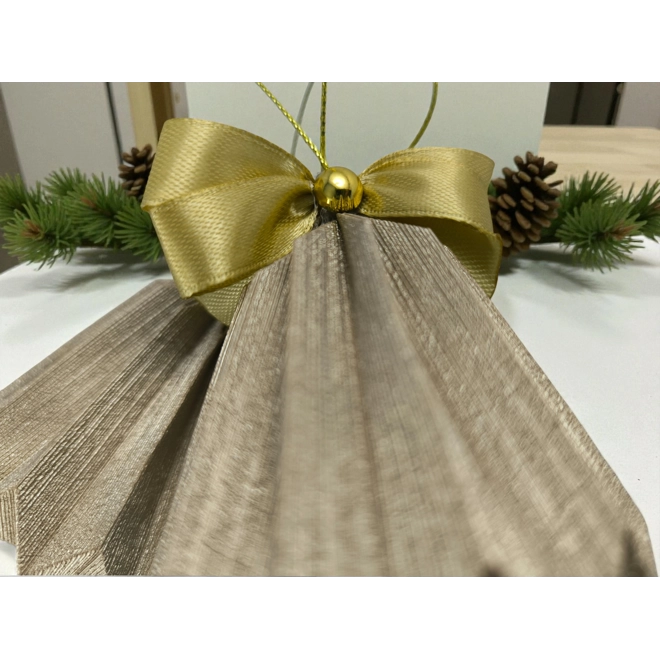 Additional Image for RENDELÉSRE - kb. 3 nap! Csengettyű alakú pezsgőarany karácsonyfadísz szett BL215