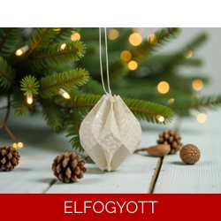 4 darabos fehér karácsonyfadísz szett LNT04027