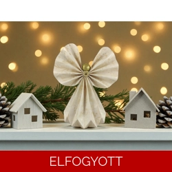 Óriás beige mintás papírangyalka polcdekoráció OPA50