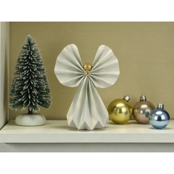 Óriás mentazöld papírangyalka polcdekoráció OPA51