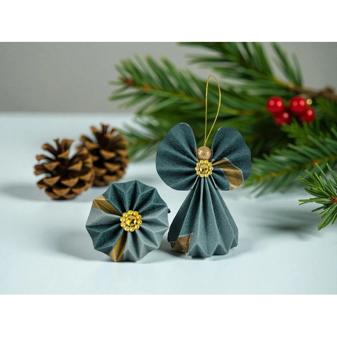 product Image for Türkiz, arany papírangyalka PANAR0090