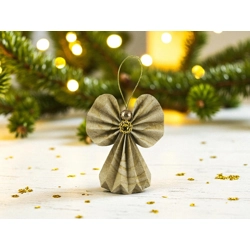 Beige mintás papírangyalka PANAR0098