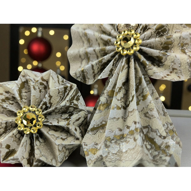 Additional Image for Ekrü, beige, arany papírangyalka PANAR0107