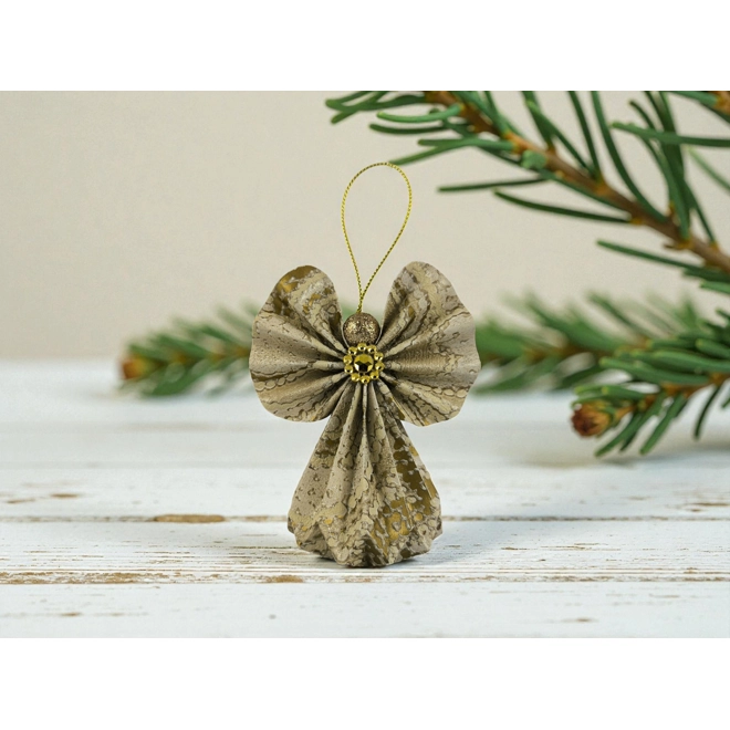 product Image for Ekrü, beige, arany papírangyalka PANAR0107