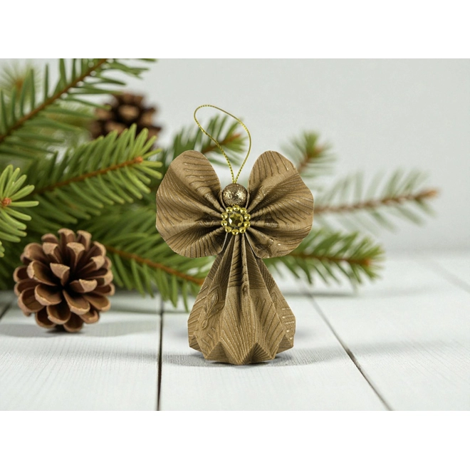 product Image for Arany mintás papírangyalka függődísz PANAR0111