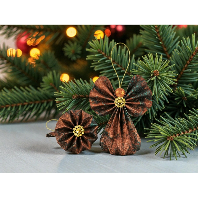 product Image for Bronz, türkiz papírangyalka függődísz PANAR0119