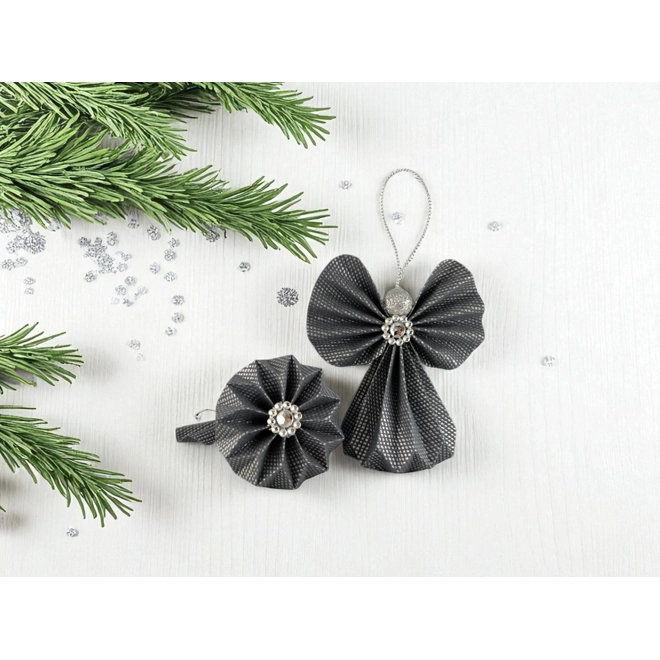 Additional Image for Fekete ezüst papírangyalka PANEZ0067