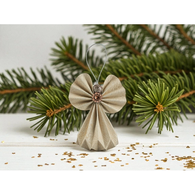Additional Image for Barackszínű, rosegold papírangyalka PANRG003